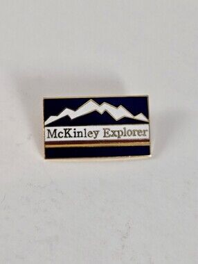 Vintage McKinley Explorer train enamel pin